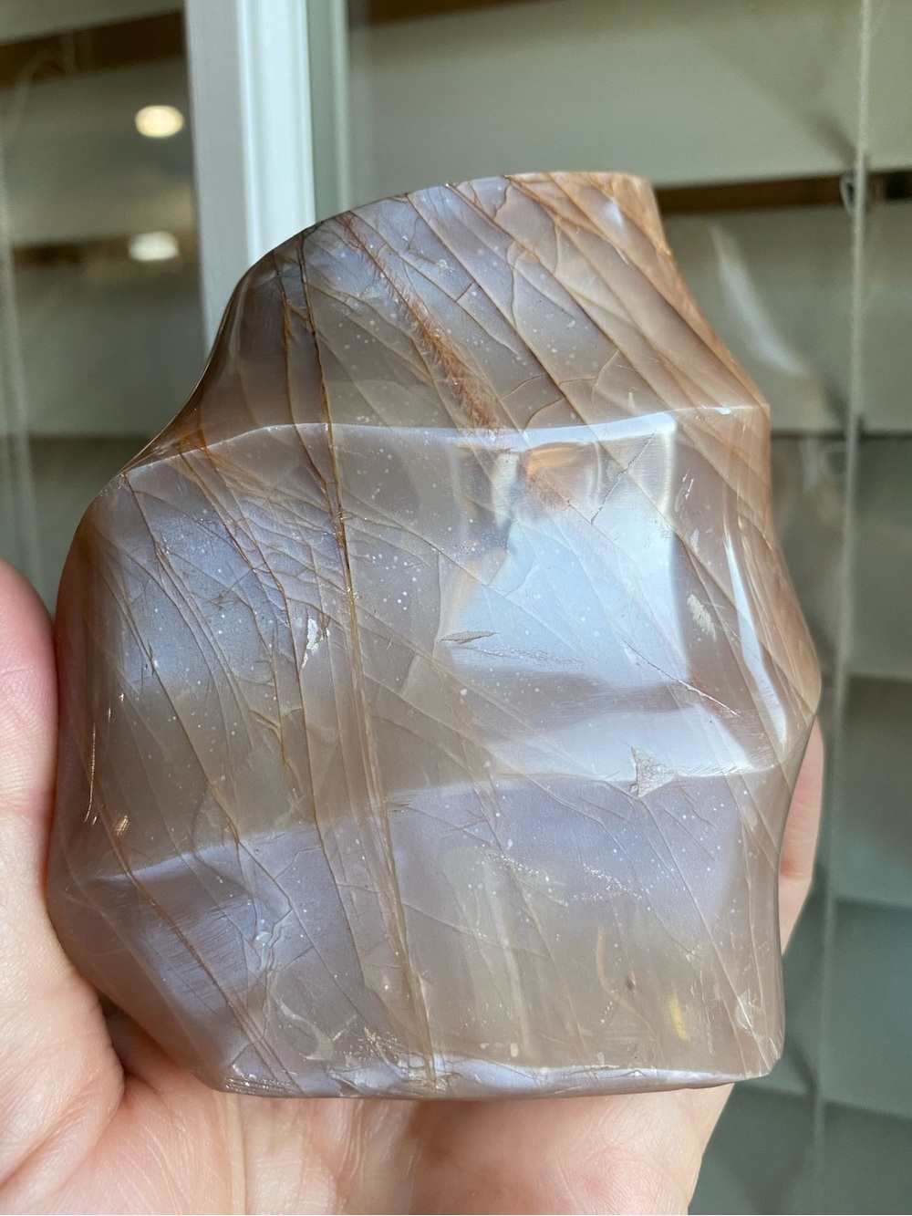 Peach Moonstone Crystal Flame
